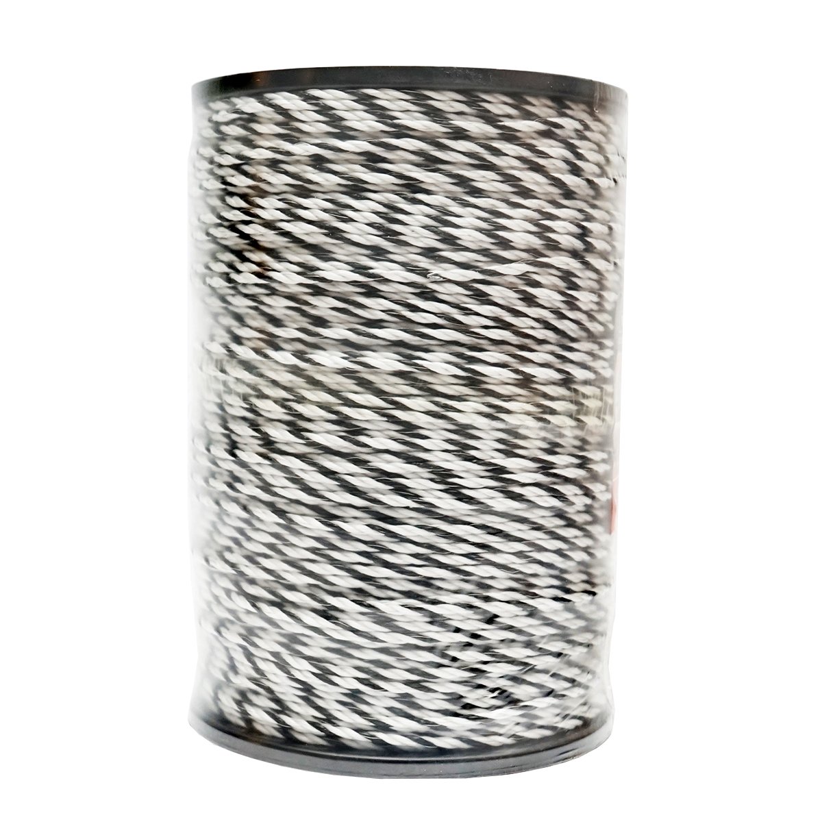 Rola fir alb-negru fi 4mm insertie metalica 3x0.2mm SS, rezistenta 9 Ohm/m, 500m gard electric Thor